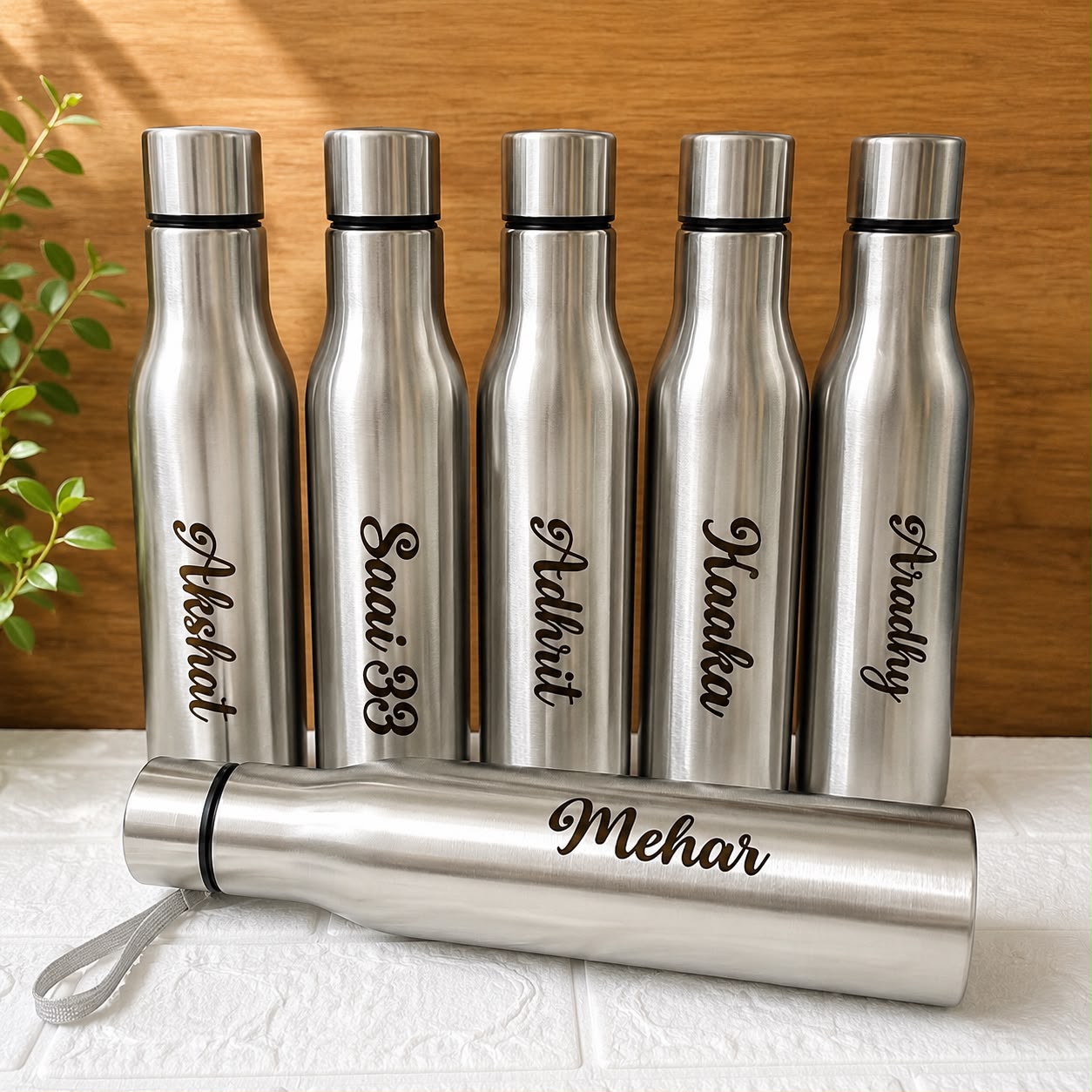 Personalised Stainless Steel Bottle With Name Engraving - Image 3