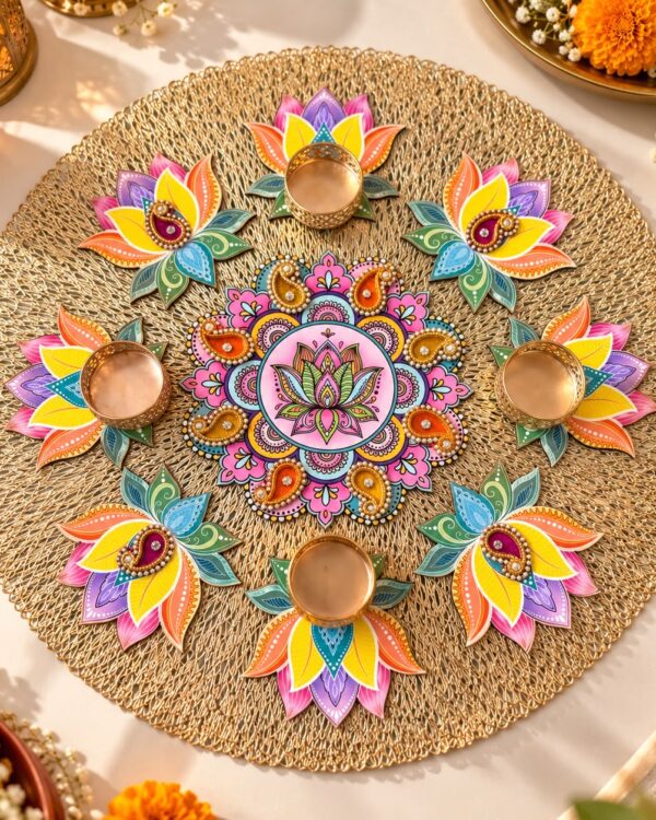 RIVA - Reusable MDF Rangoli Set